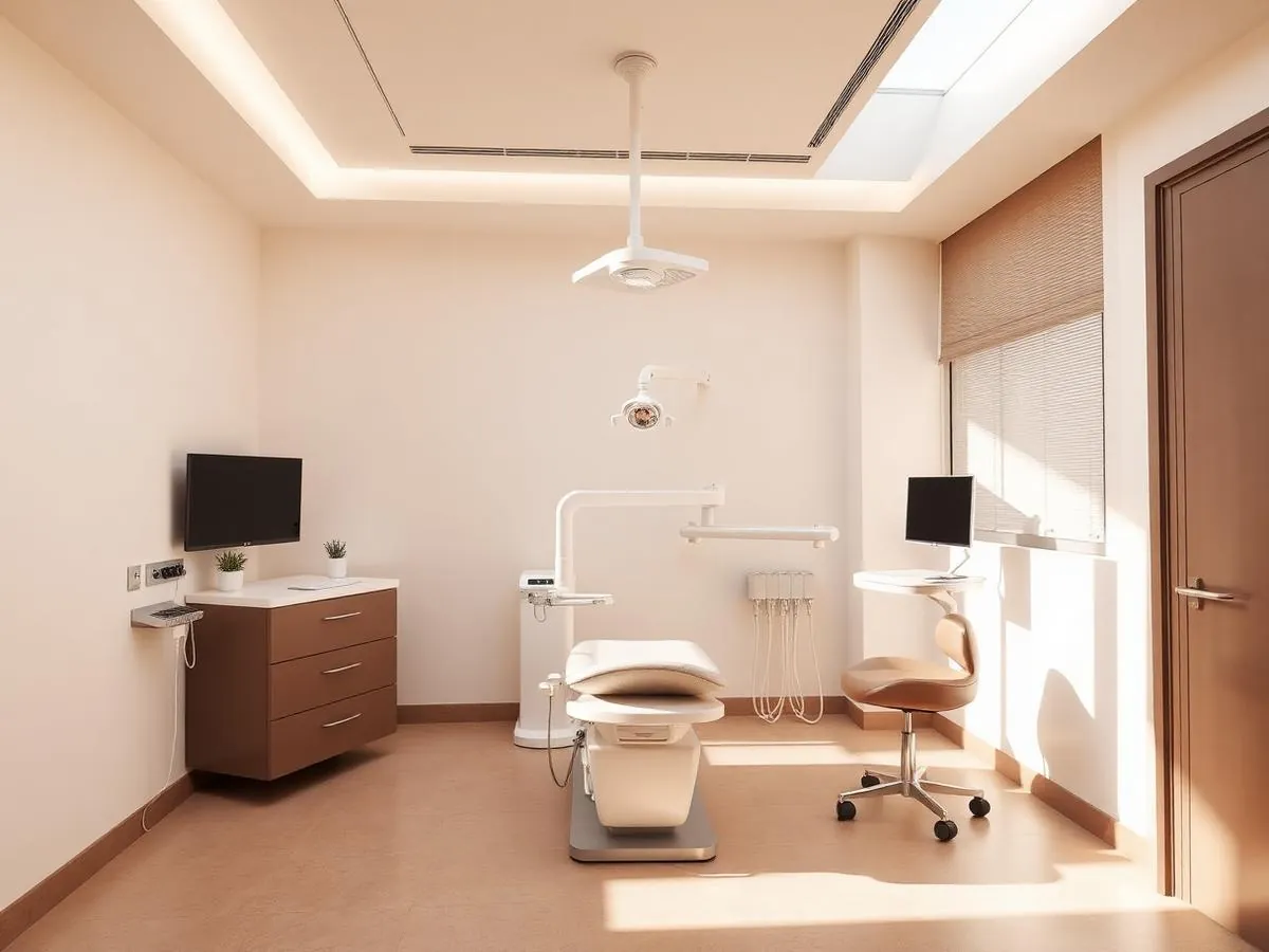 Treatment room at DentUra Dental Studio in Prizren